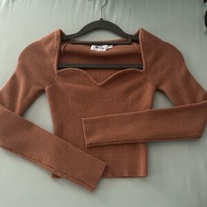 Princess Polly Wilden Longsleeve Cropped Sweater